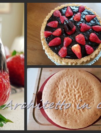 CROSTATA MORBIDA CON CREMA FONDENTE E FRAGOLE