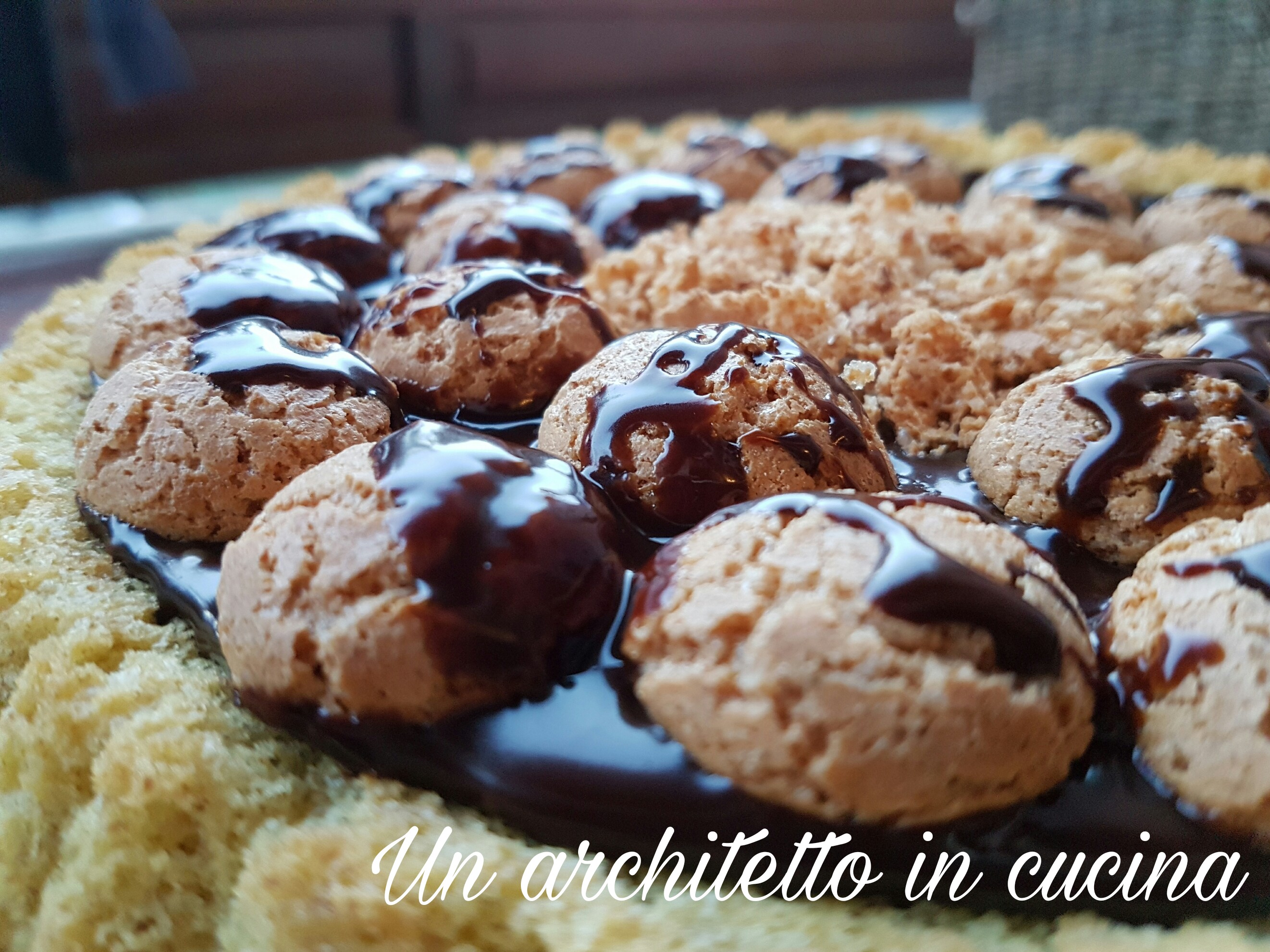 Crostata morbida cioccolato e amaretti