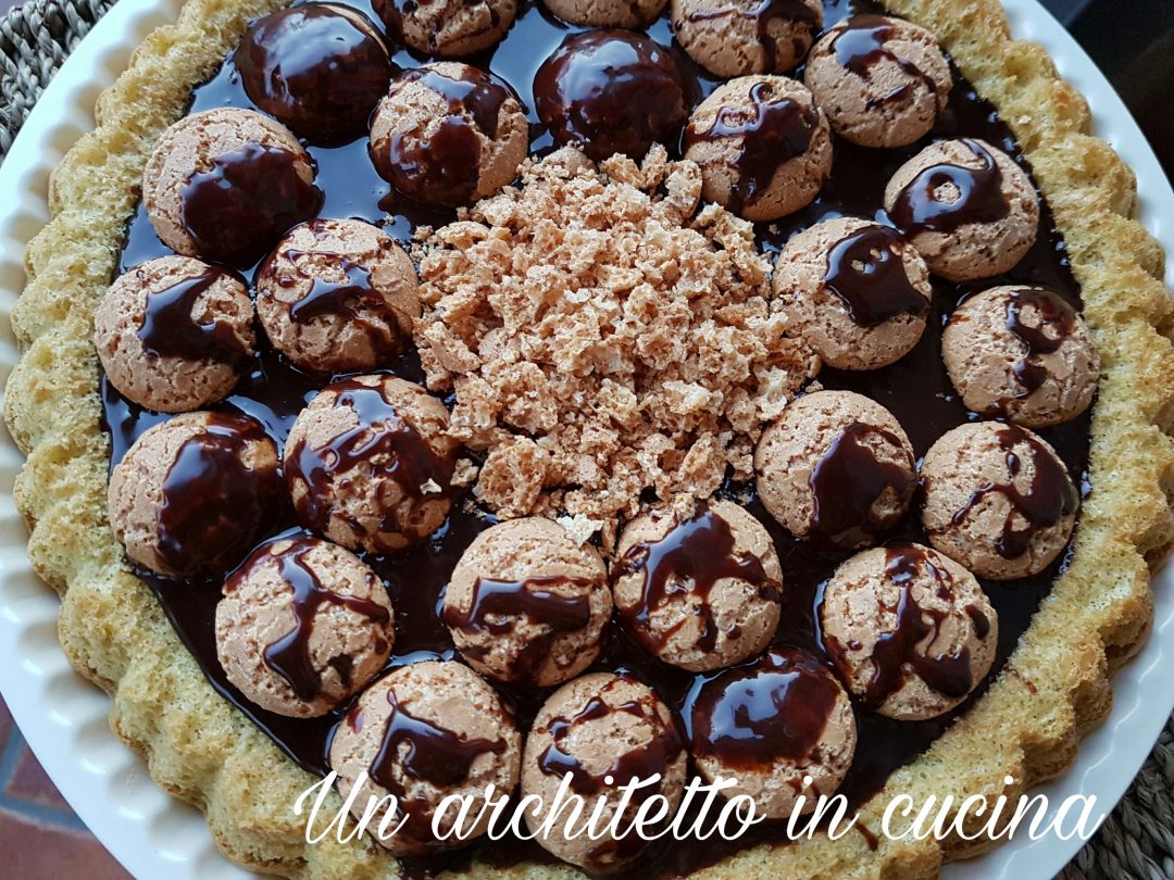 Crostata morbida cioccolato e amaretti