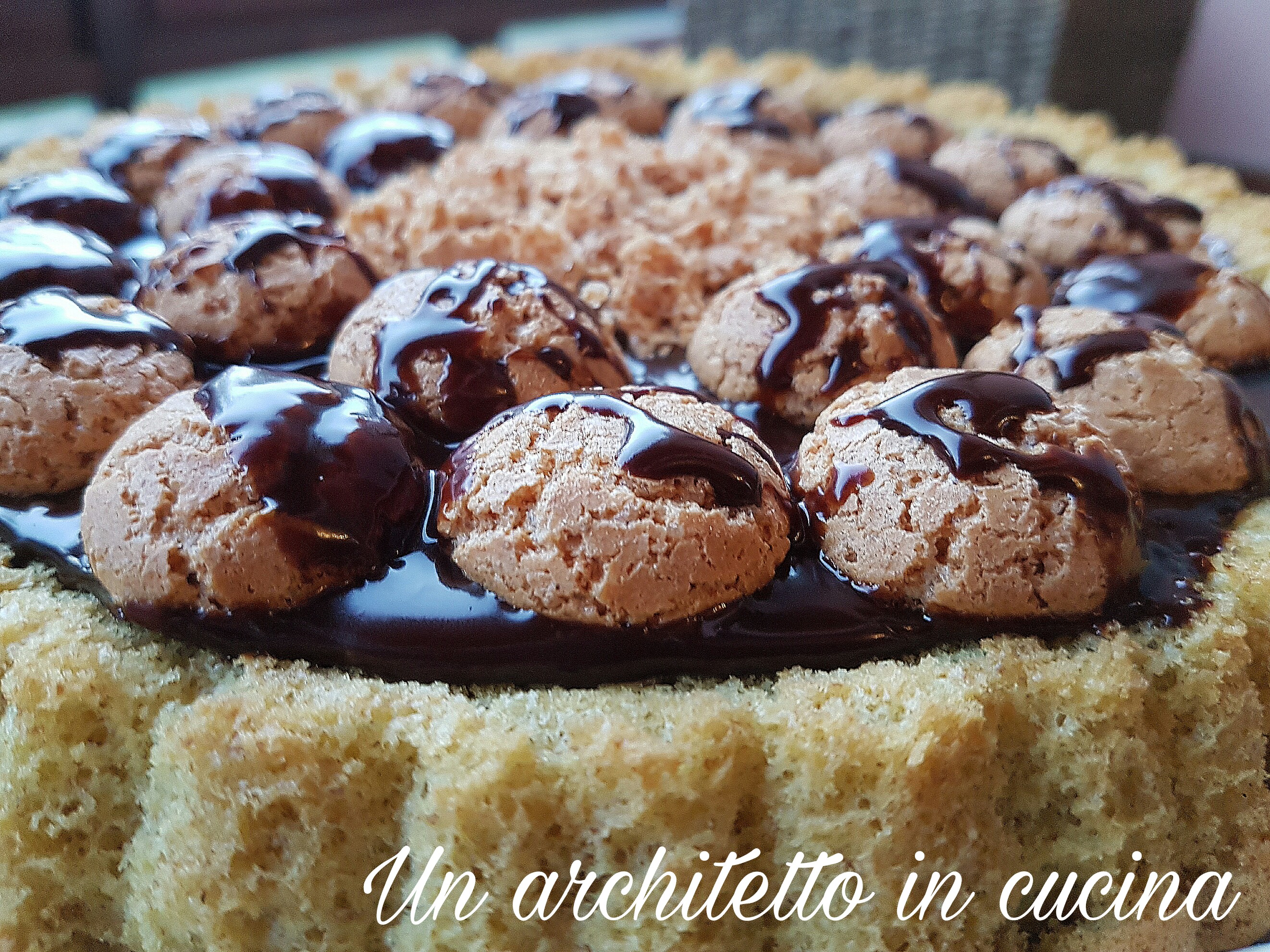 Crostata morbida cioccolato e amaretti