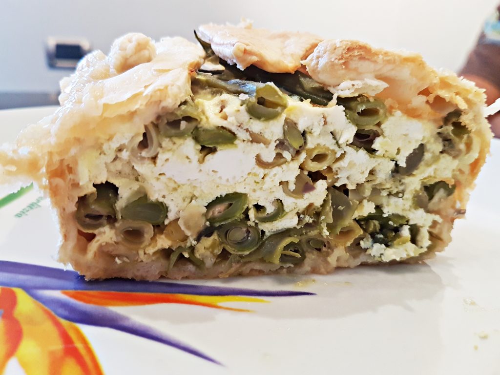 Strudel salato ai fagiolini e ricotta